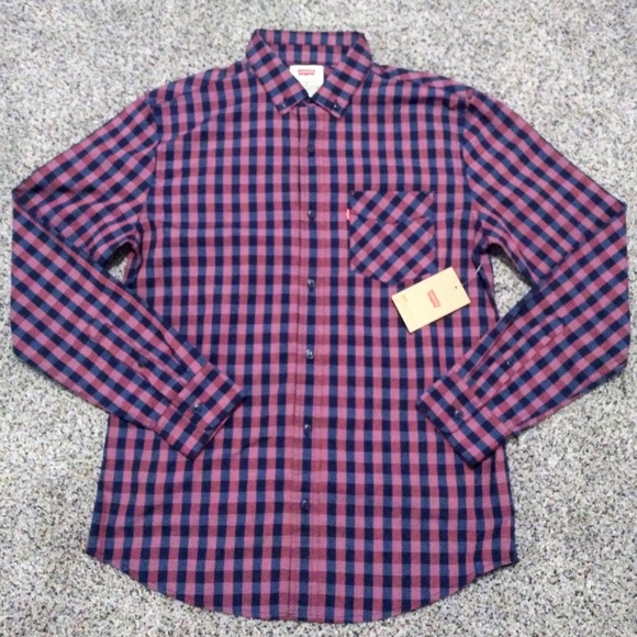 Levi's Other - New Levi's Men's Plaid Button Down Shirt Small